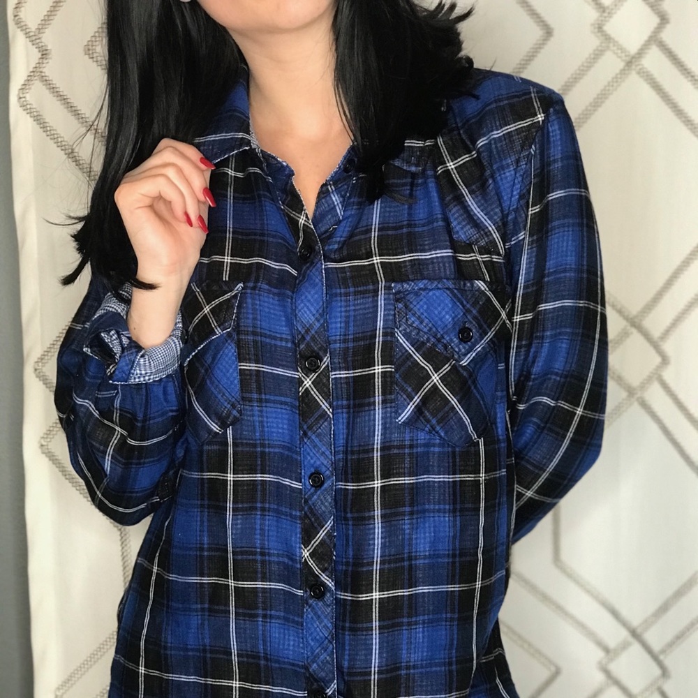 Rails Long Sleeve Button Down Flannel - image 1